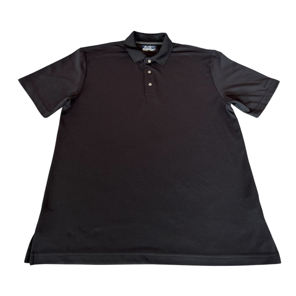 Ben Hogan Performance Men’s Polos Large Black Poly‎ Blend Short Sleeve Shirt